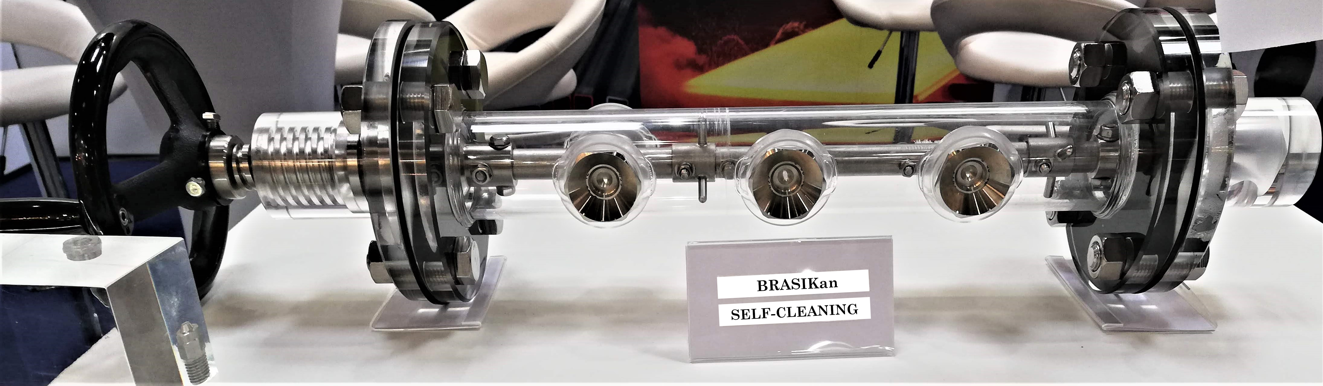 BRASIKan self cleaning nozzle header