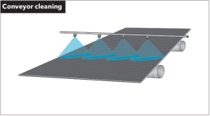 disinfection of potato grading line